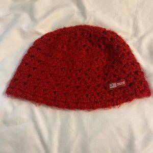 Polo Jeans Co. Red Crochet Beanie